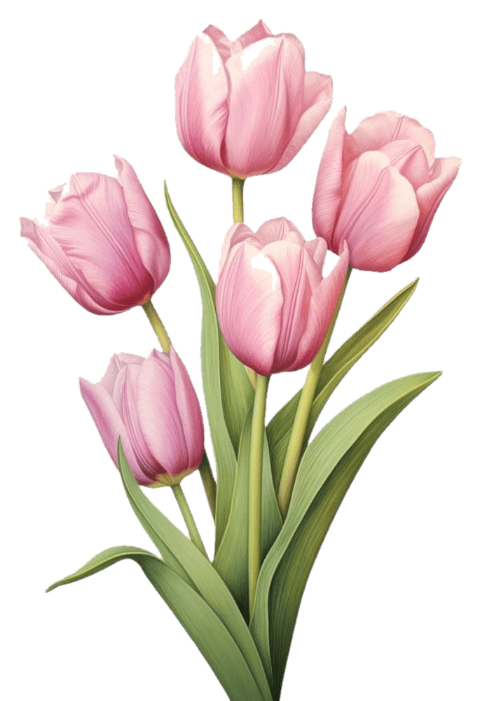 Buket bunga tulip untuk hadiah wisuda
